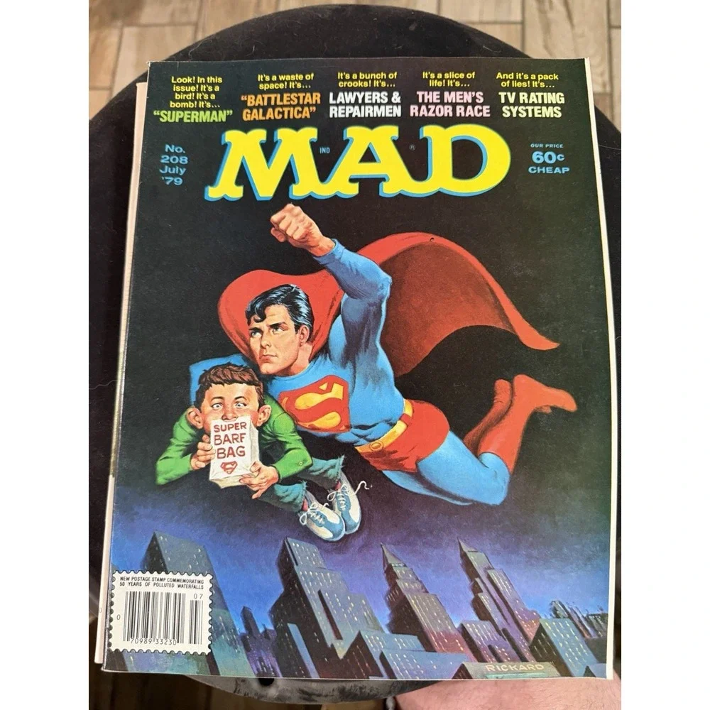 Vintage 1979 MAD Magazines Issues 206-211, Lot of 6‎ comic books
